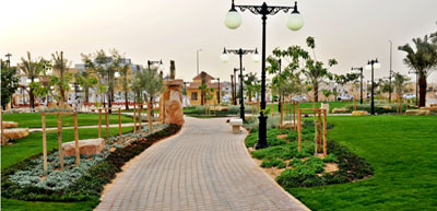 Construction of a public park Balaflaj
