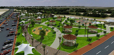 project of implementing parks and gardens on an area of 20 million square meters 